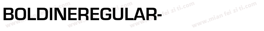 BOLDINEREGULAR字体转换
