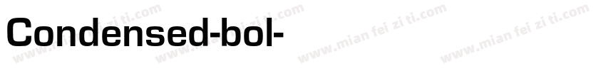 Condensed-bol字体转换