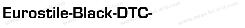 Eurostile-Black-DTC字体转换
