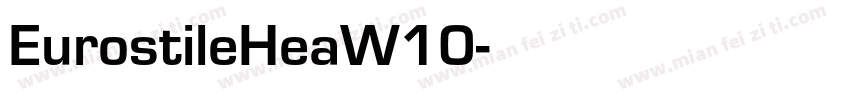 EurostileHeaW10字体转换