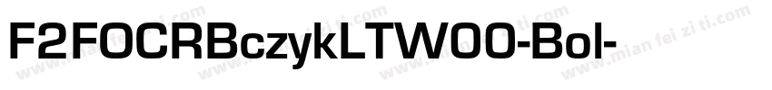 F2FOCRBczykLTW00-Bol字体转换