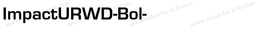ImpactURWD-Bol字体转换
