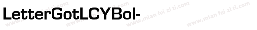 LetterGotLCYBol字体转换