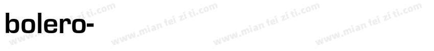 bolero字体转换