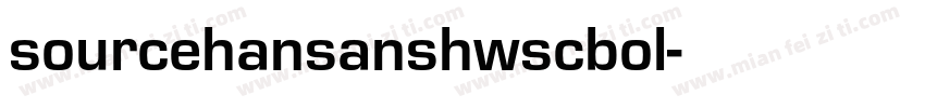 sourcehansanshwscbol字体转换