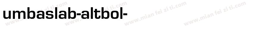 umbaslab-altbol字体转换