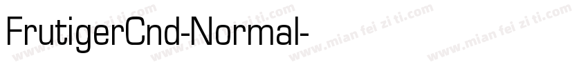 FrutigerCnd-Normal字体转换