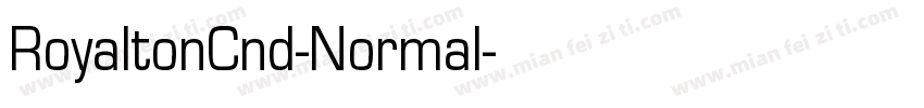 RoyaltonCnd-Normal字体转换