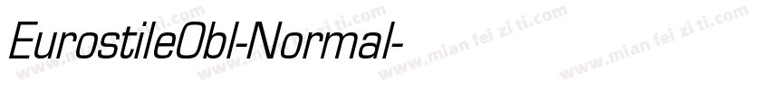 EurostileObl-Normal字体转换