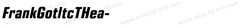 FrankGotltcTHea字体转换