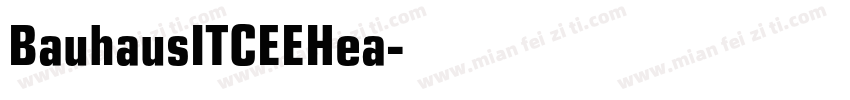 BauhausITCEEHea字体转换