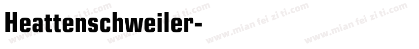 Heattenschweiler字体转换