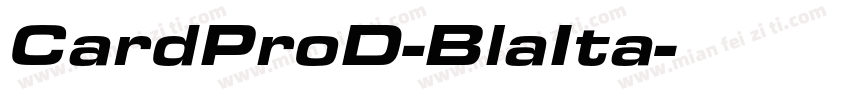 CardProD-BlaIta字体转换