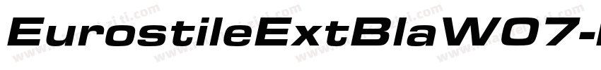 EurostileExtBlaW07-I字体转换