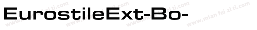 EurostileExt-Bo字体转换