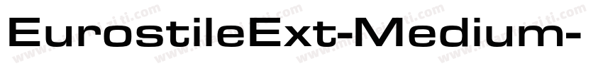 EurostileExt-Medium字体转换