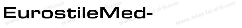 EurostileMed字体转换