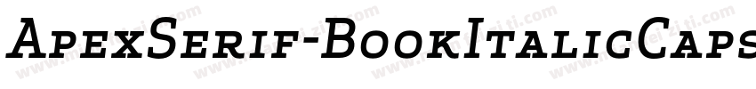 ApexSerif-BookItalicCaps字体转换