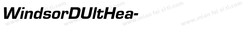 WindsorDUltHea字体转换