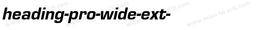 heading-pro-wide-ext字体转换