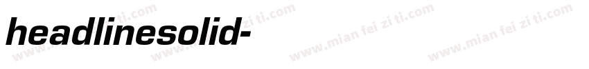 headlinesolid字体转换