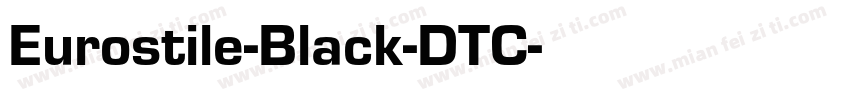 Eurostile-Black-DTC字体转换
