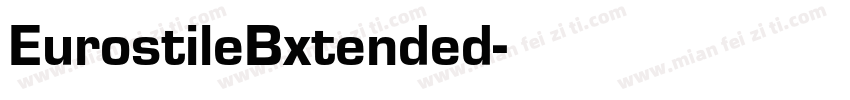 EurostileBxtended字体转换