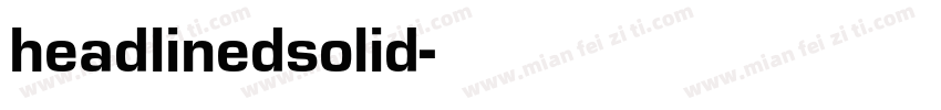 headlinedsolid字体转换