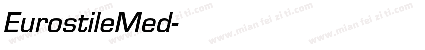 EurostileMed字体转换