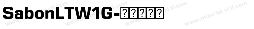 SabonLTW1G字体转换