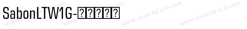 SabonLTW1G字体转换