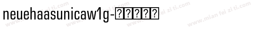 neuehaasunicaw1g字体转换