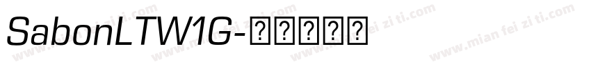 SabonLTW1G字体转换