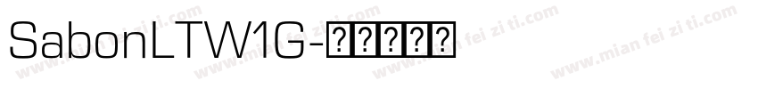SabonLTW1G字体转换