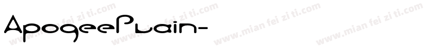 ApogeePlain字体转换
