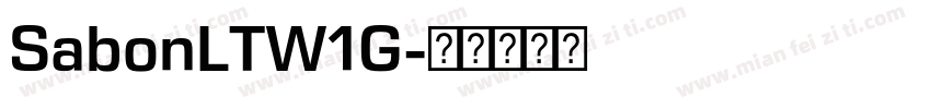 SabonLTW1G字体转换