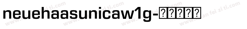 neuehaasunicaw1g字体转换