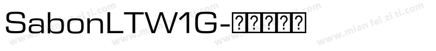 SabonLTW1G字体转换