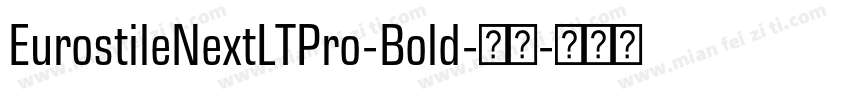EurostileNextLTPro-Bold-粗体字体转换