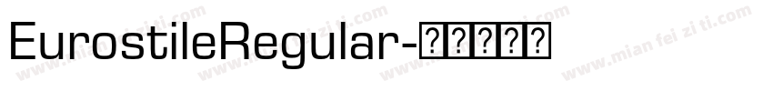 EurostileRegular字体转换