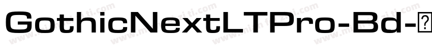 GothicNextLTPro-Bd字体转换