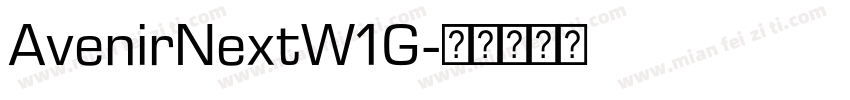 AvenirNextW1G字体转换