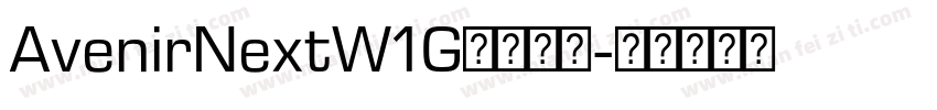 AvenirNextW1G字体下载字体转换