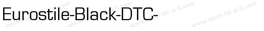 Eurostile-Black-DTC字体转换