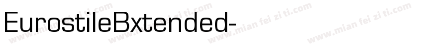 EurostileBxtended字体转换