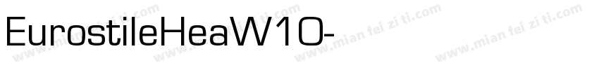 EurostileHeaW10字体转换