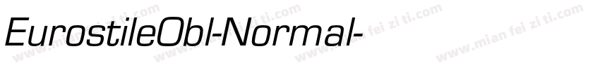 EurostileObl-Normal字体转换