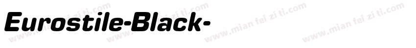 Eurostile-Black字体转换