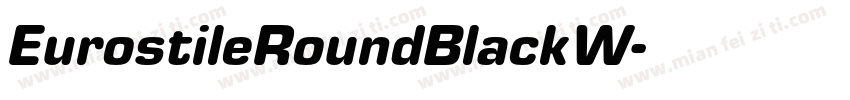 EurostileRoundBlackW字体转换