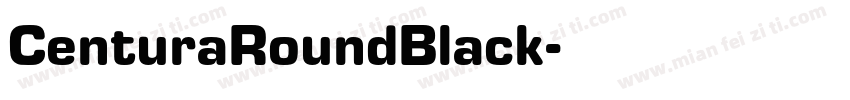 CenturaRoundBlack字体转换